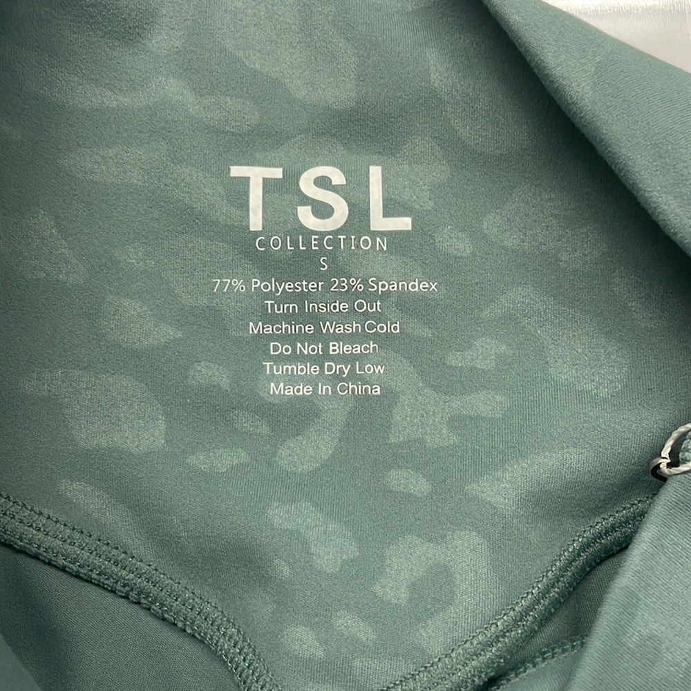 TSL cheetah print leggings brand new teal small - Picture 5 of 8